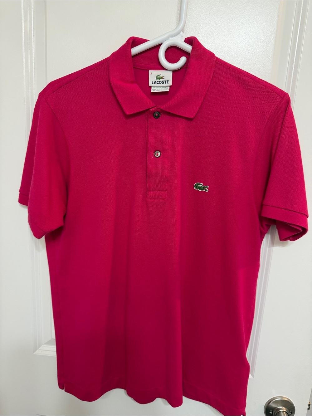 Lacoste Men's Polo Shirt in Fuchsia